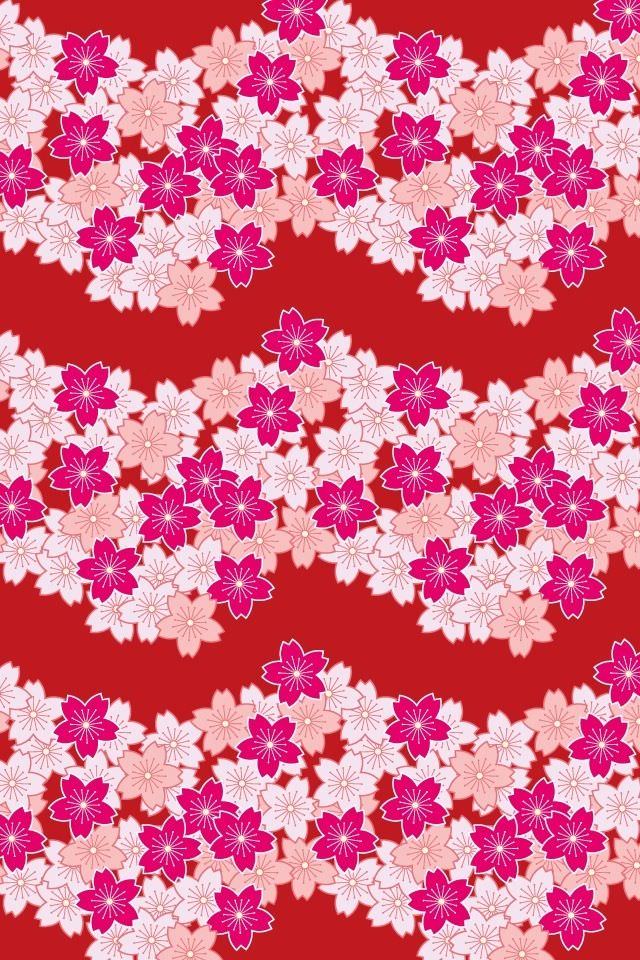 和風の桜のスマホ用壁紙 Iphone4s用 Wallpaperbox