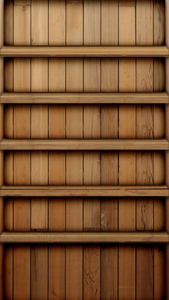 木製の棚 Iphone5 スマホ用壁紙 Wallpaperbox