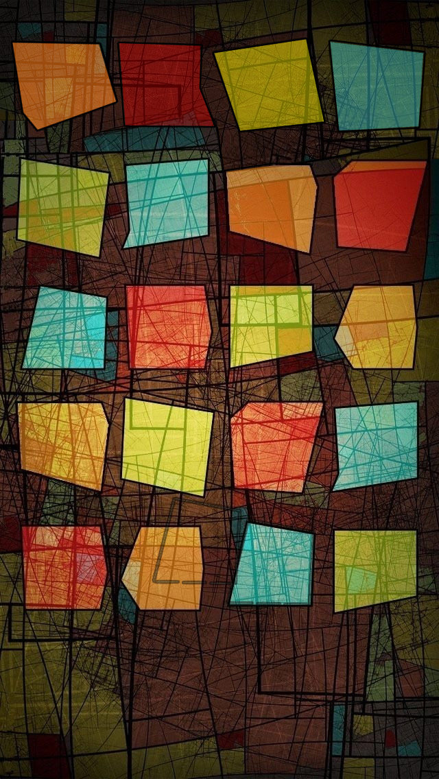 アート調のオシャレなiphone5 スマホ用壁紙 Wallpaperbox