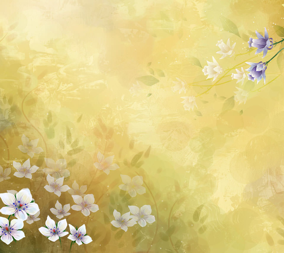 和風の花柄 Androidスマホ用壁紙 Wallpaperbox
