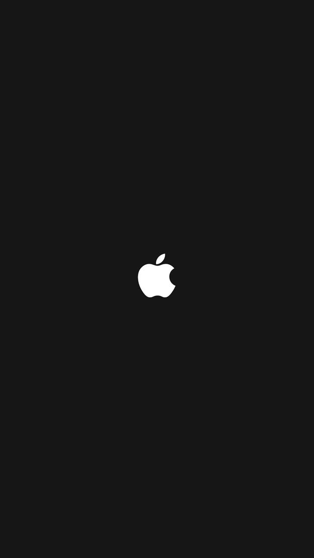 Simple Black Apple Iphone5 スマホ用壁紙 Wallpaperbox