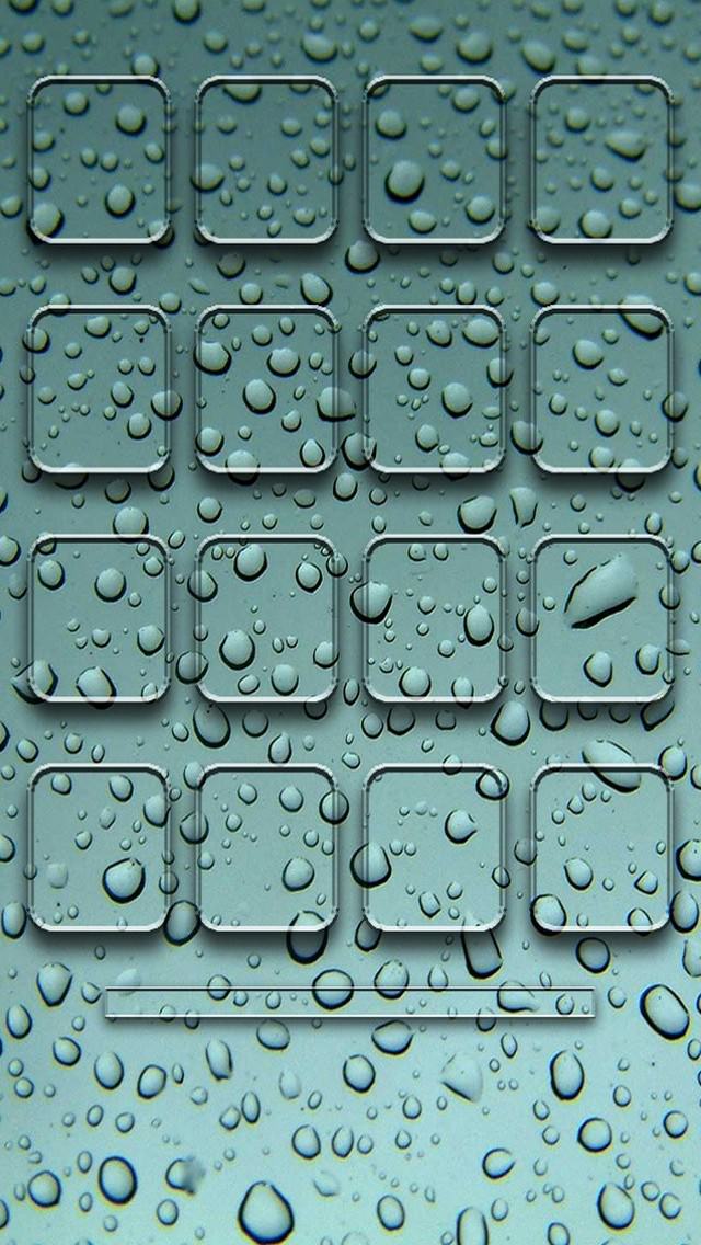 濡れた水滴がついたiphone5 スマホ用壁紙 Wallpaperbox