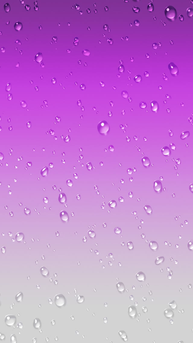 水滴のついた紫のガラス Iphone5 スマホ用壁紙 Wallpaperbox