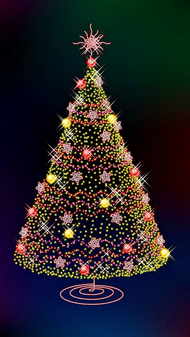 クリスマスツリー Iphone5 壁紙 Wallpaperbox