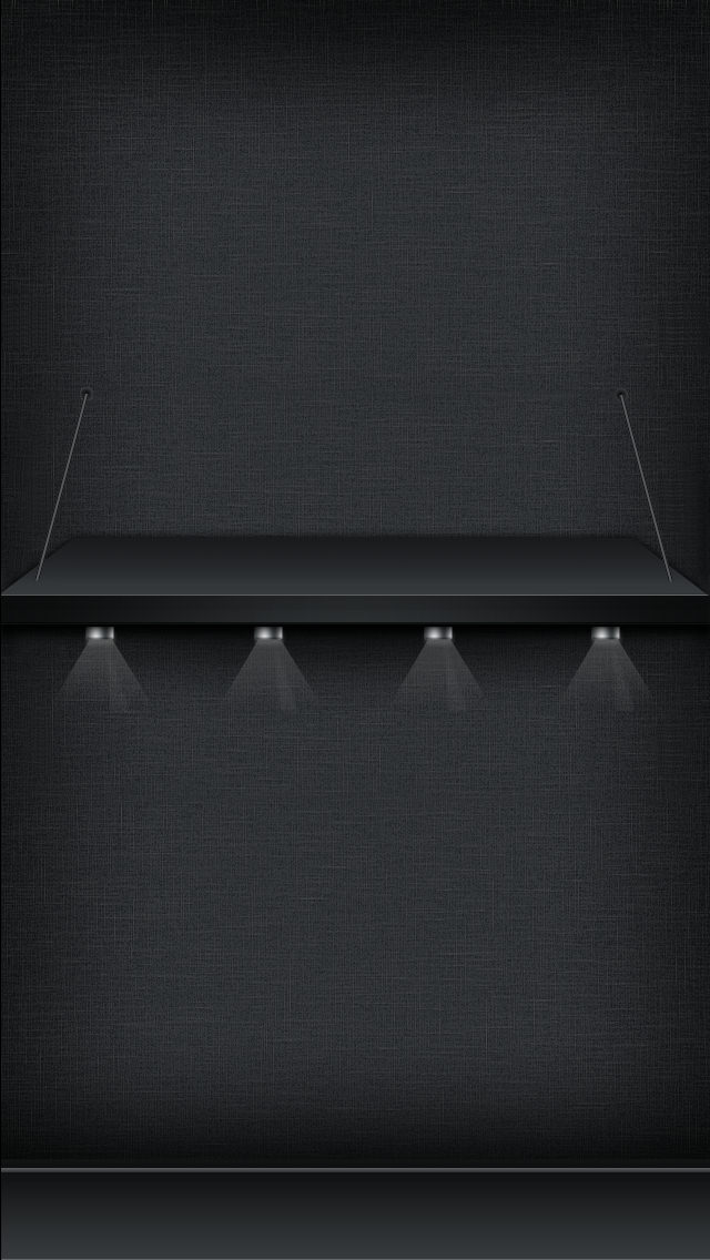 スタイリッシュな照明付きの黒の棚 Iphone5壁紙 Wallpaperbox