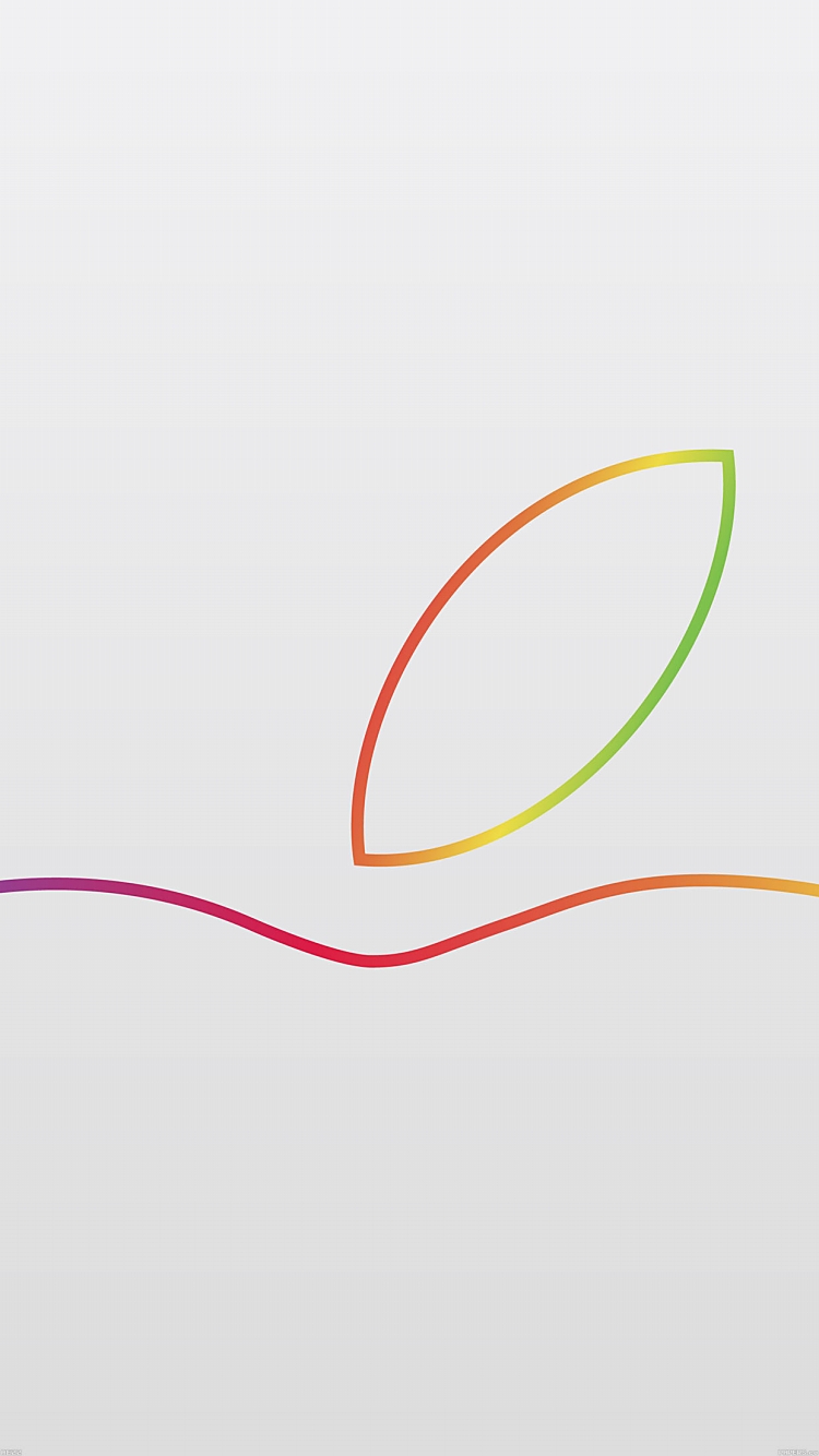 7色のアップルロゴ Iphone6壁紙 Wallpaperbox