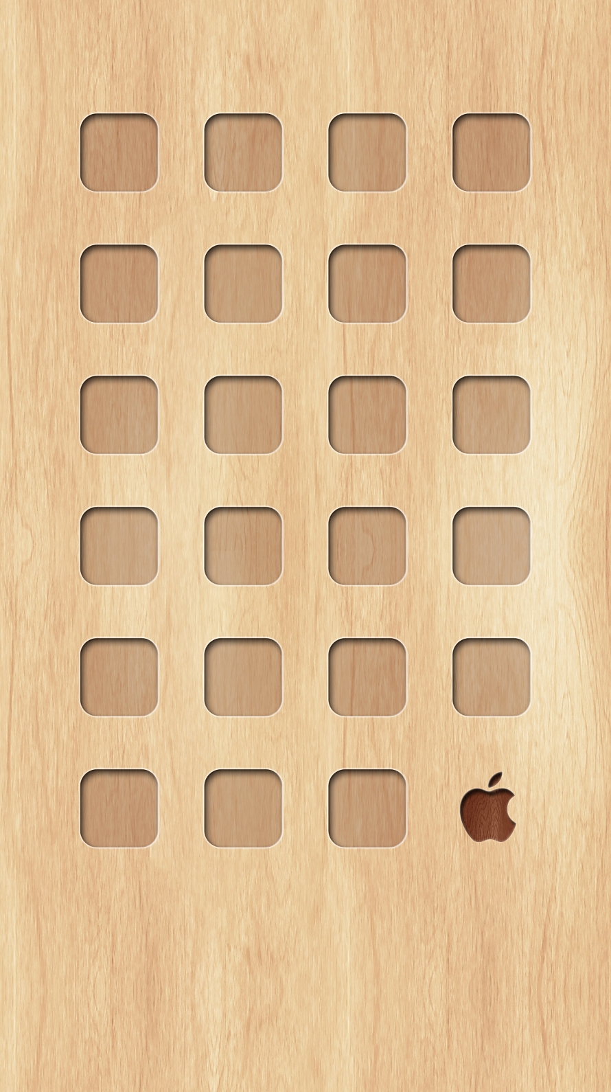 シンプルな木目 ミニマルなアップルロゴ Iphone6壁紙 Wallpaperbox