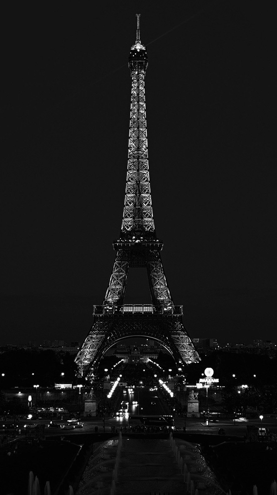 夜 パリのエッフェル塔 Iphone6壁紙 Wallpaperbox