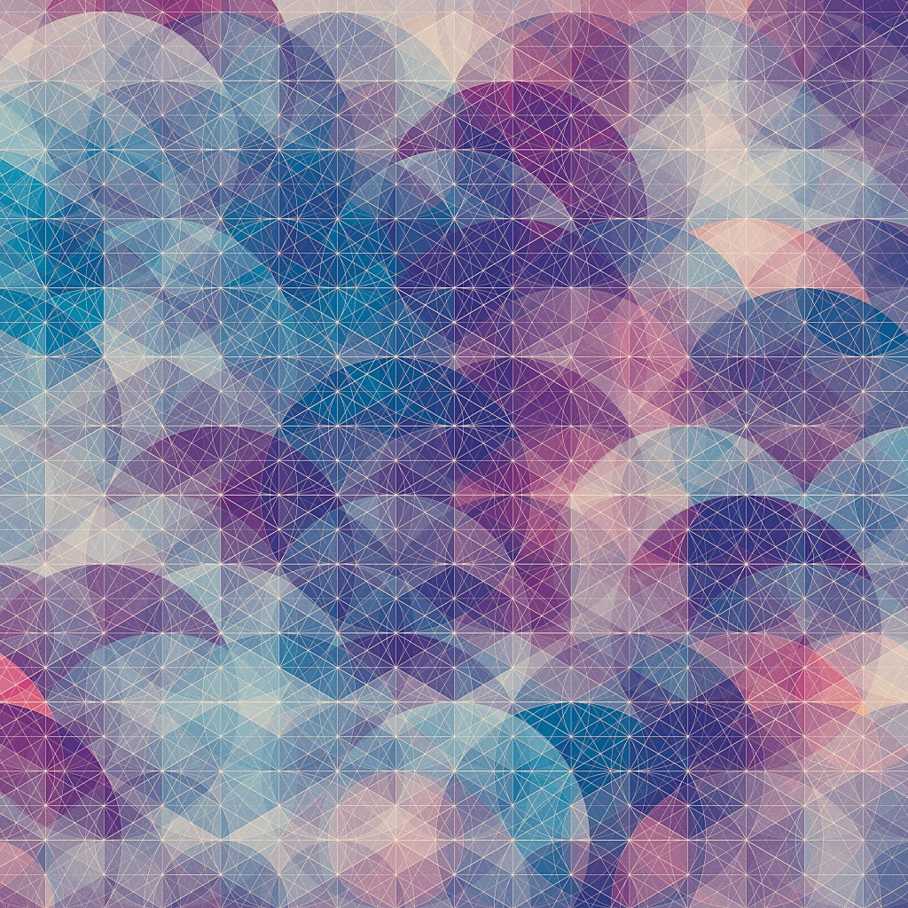 美しい幾何学模様の壁紙2(iPad用/1024×1024)