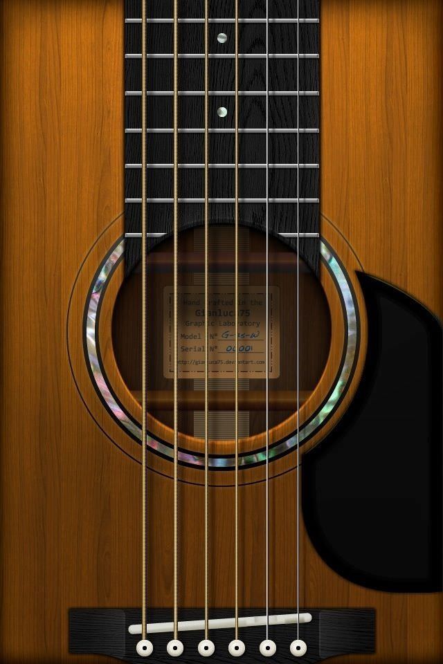 アコースティックギターのスマホ用壁紙（iPhone4S用)