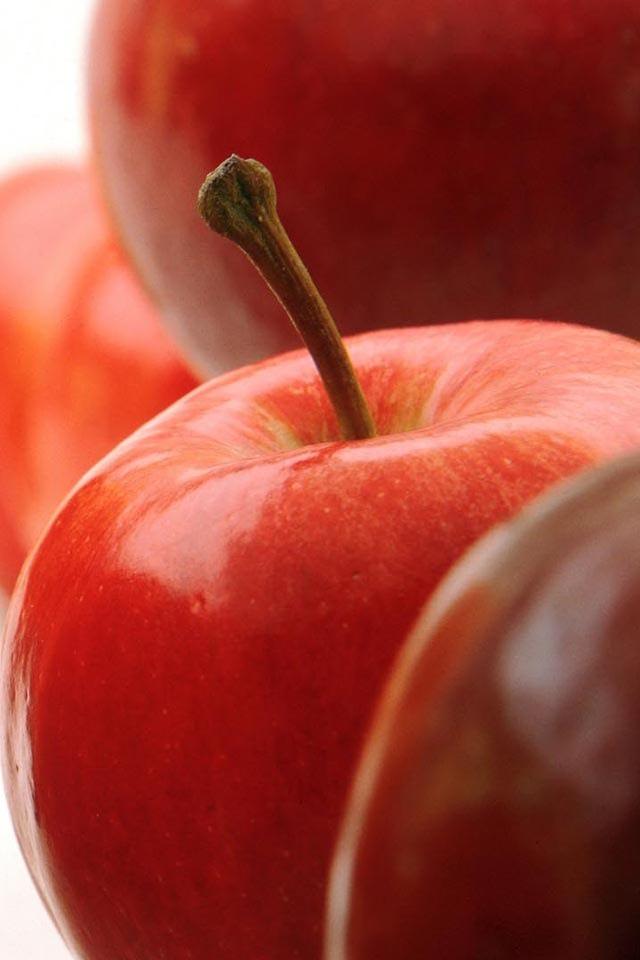 リンゴのスマホ用壁紙(iPhone用/640×960)