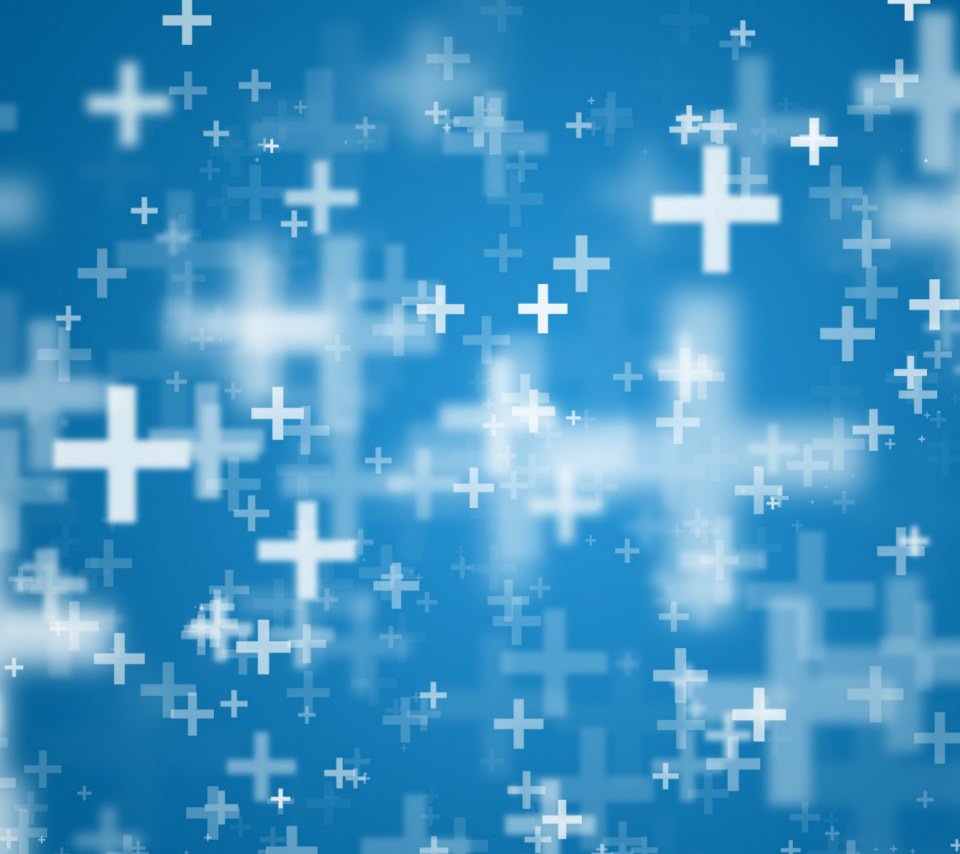 青い十字架のスマホ用壁紙(Android用/960×854)