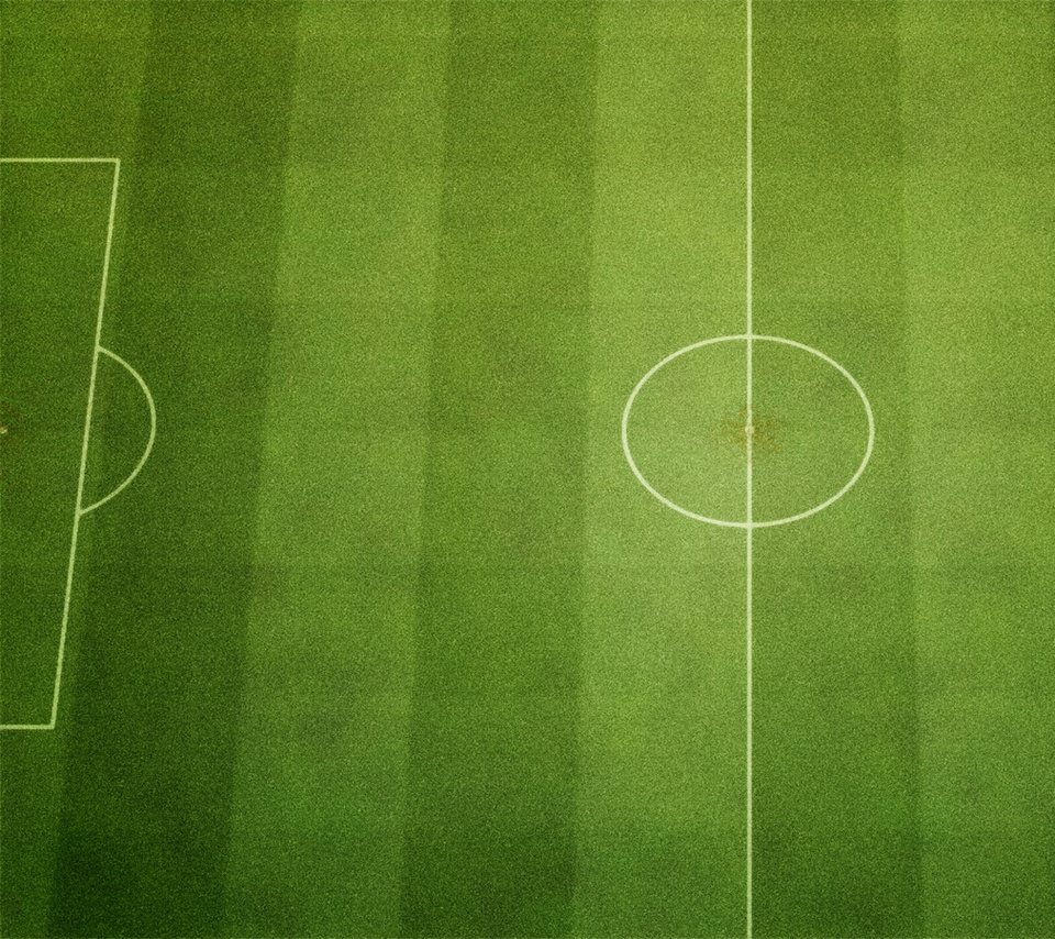 サッカーグラウンドのスマホ用壁紙(Android用/960×854)