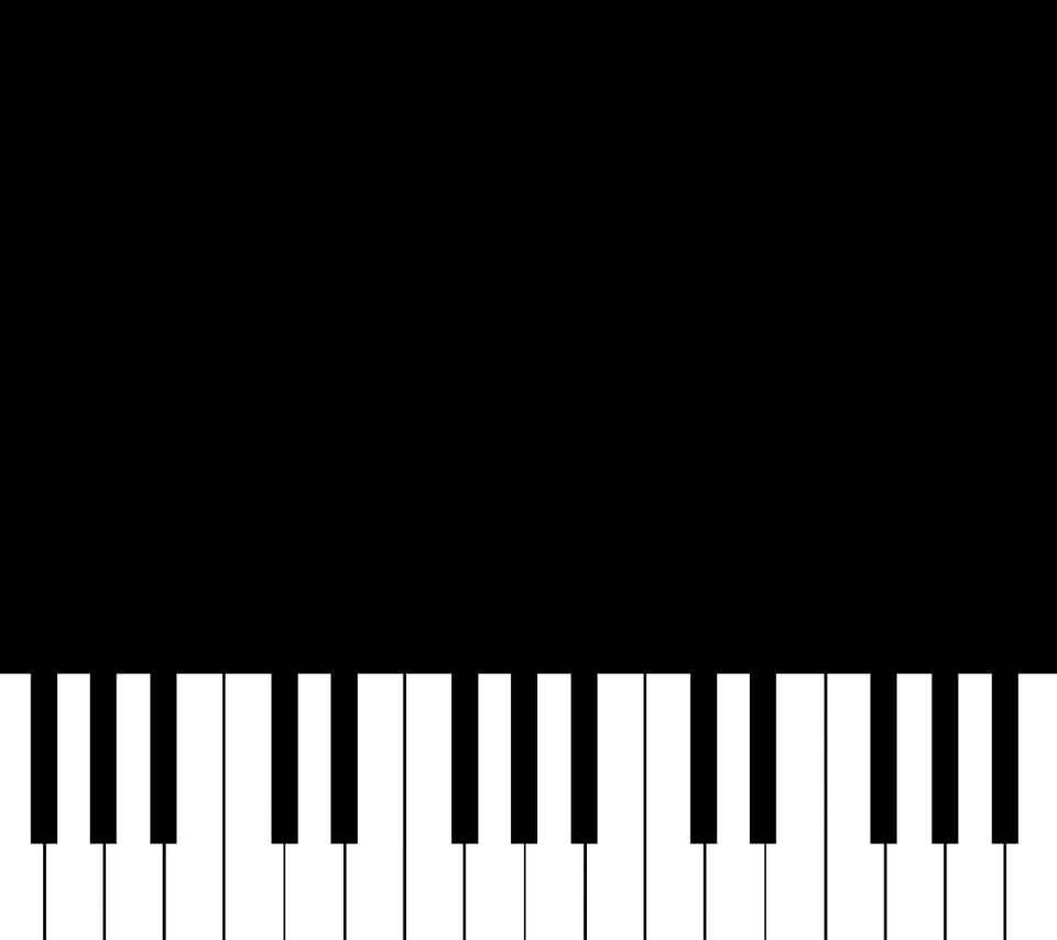 かわいいピアノのスマホ用壁紙(Android用/960×854)