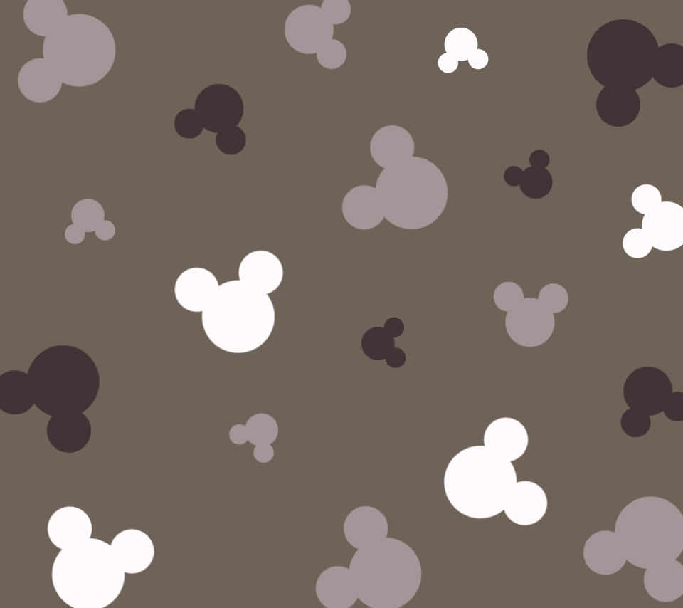 ミッキーマウス風のスマホ用壁紙(Android用/960×854)