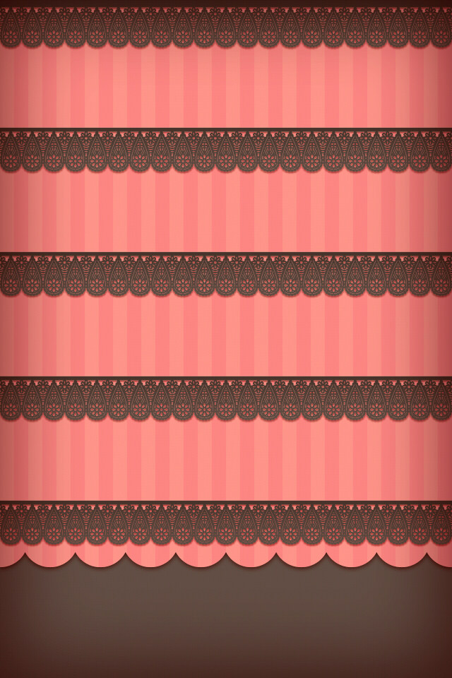 ピンクのかわいいスマホ用壁紙(iPhone用/640×960)