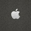 タイル柄のアップルロゴ iPhone5 スマホ用壁紙