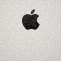 スタイリッシュなAppleロゴ iPhone5 スマホ用壁紙