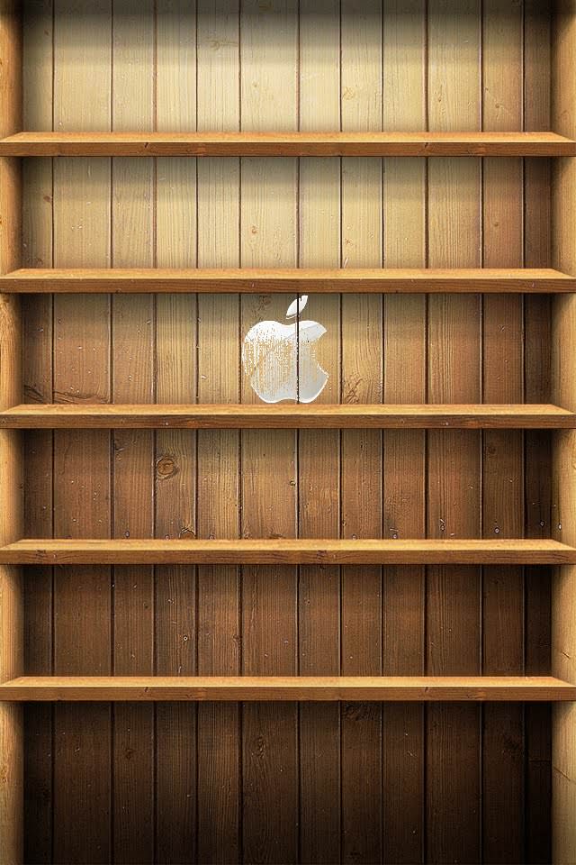 Appleの棚 iPhoneスマホ用壁紙