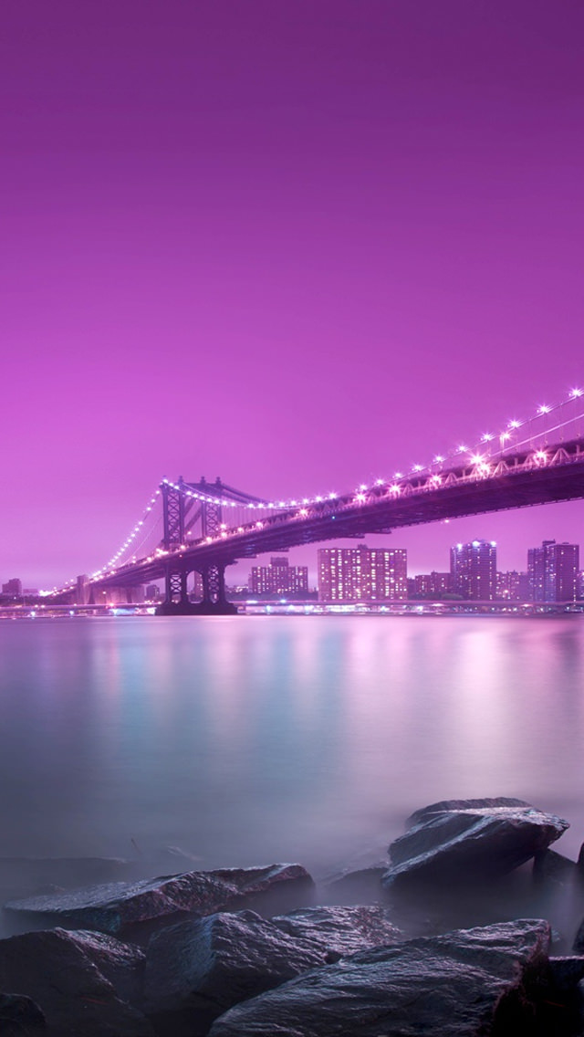 紫の橋 Iphone5 スマホ用壁紙 Wallpaperbox