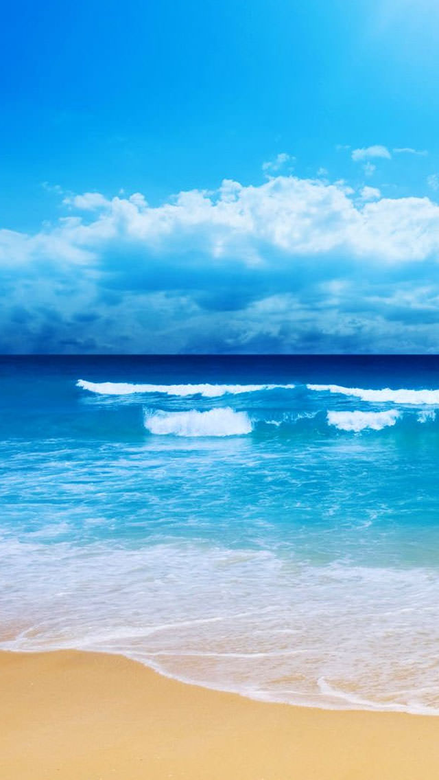 夏のビーチ iPhone5 スマホ用壁紙