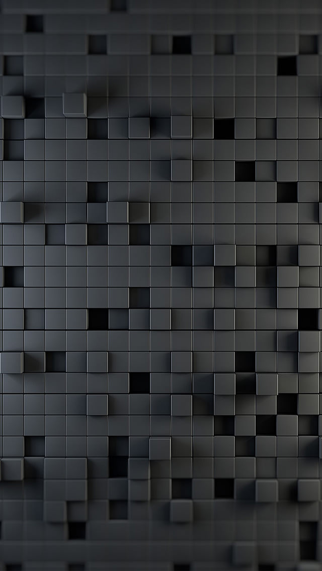 黒のタイル状のiphone5 スマホ用壁紙 Wallpaperbox