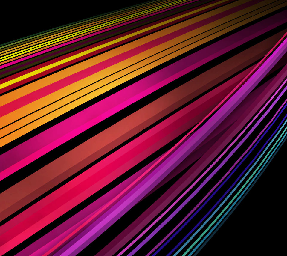 虹色のライン Androidスマホ用壁紙