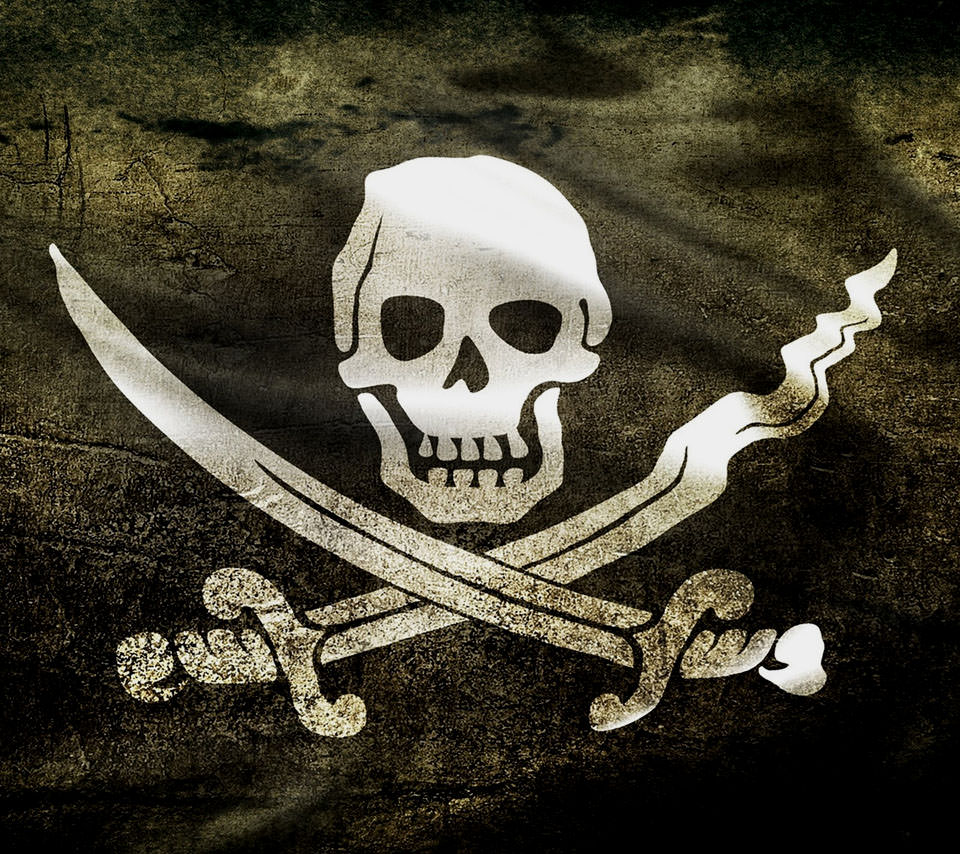 海賊のドクロ Androidスマホ用壁紙