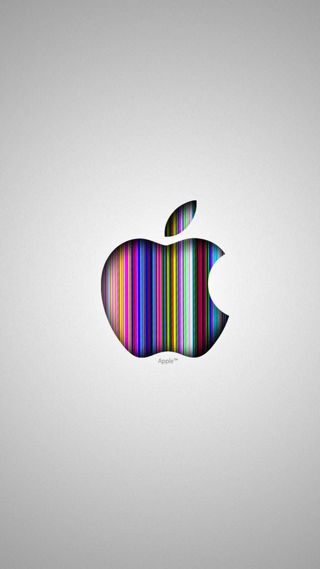 綺麗なグラデーションのロゴ iPhone5 スマホ用壁紙