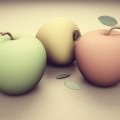 カラフルなリンゴ Androidスマホ用壁紙