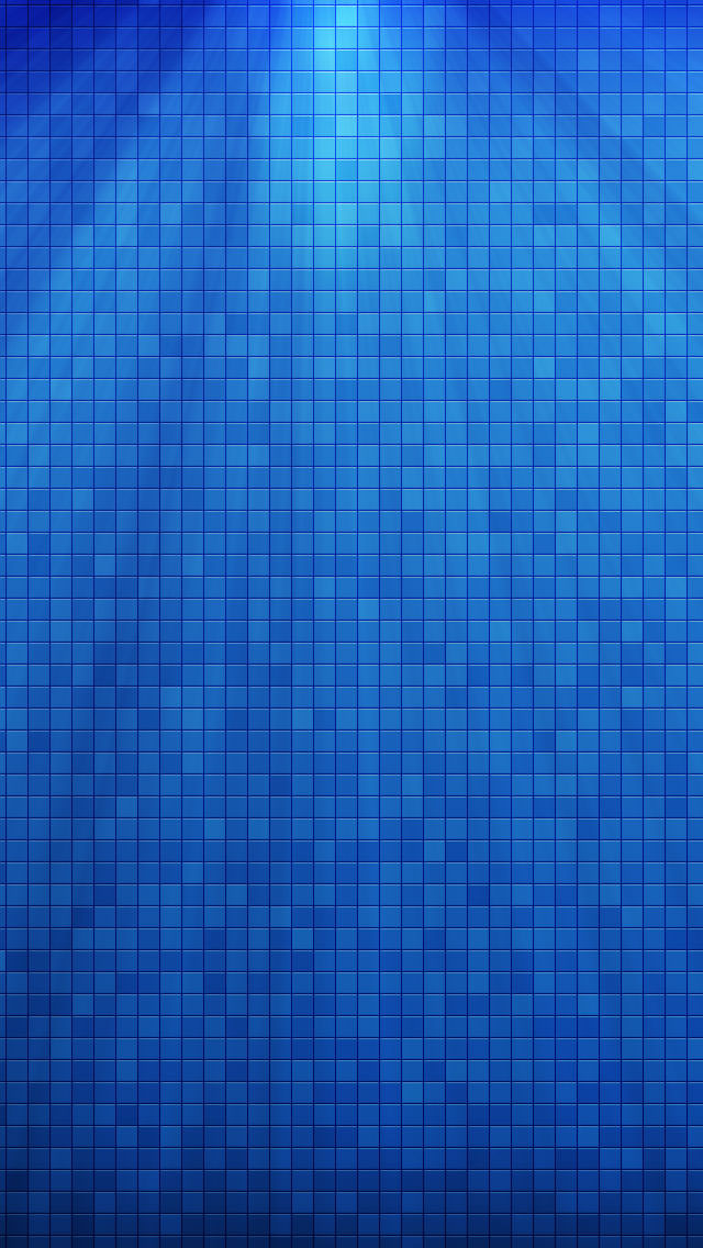 青のタイル iPhone5 スマホ用壁紙
