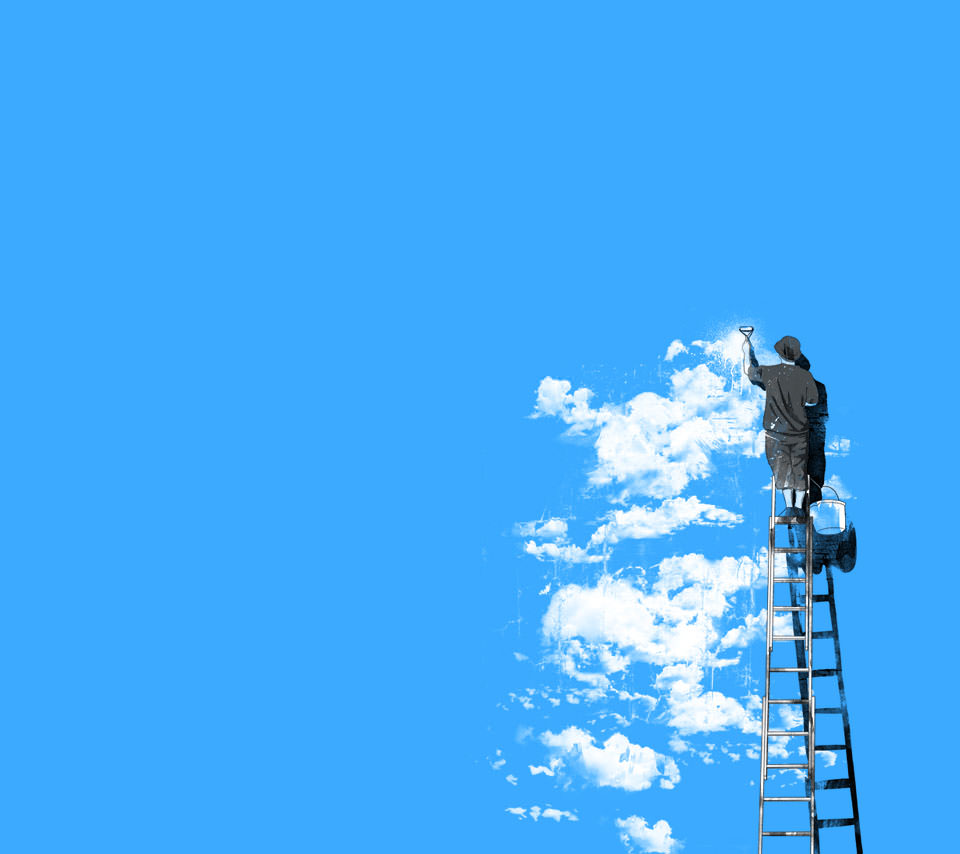 雲のアート Androidスマホ壁紙