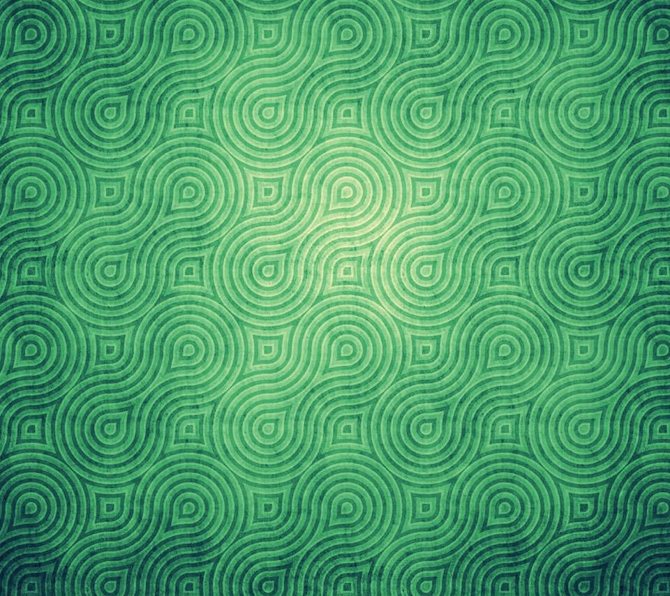 緑の幾何学模様 Androidスマホ壁紙