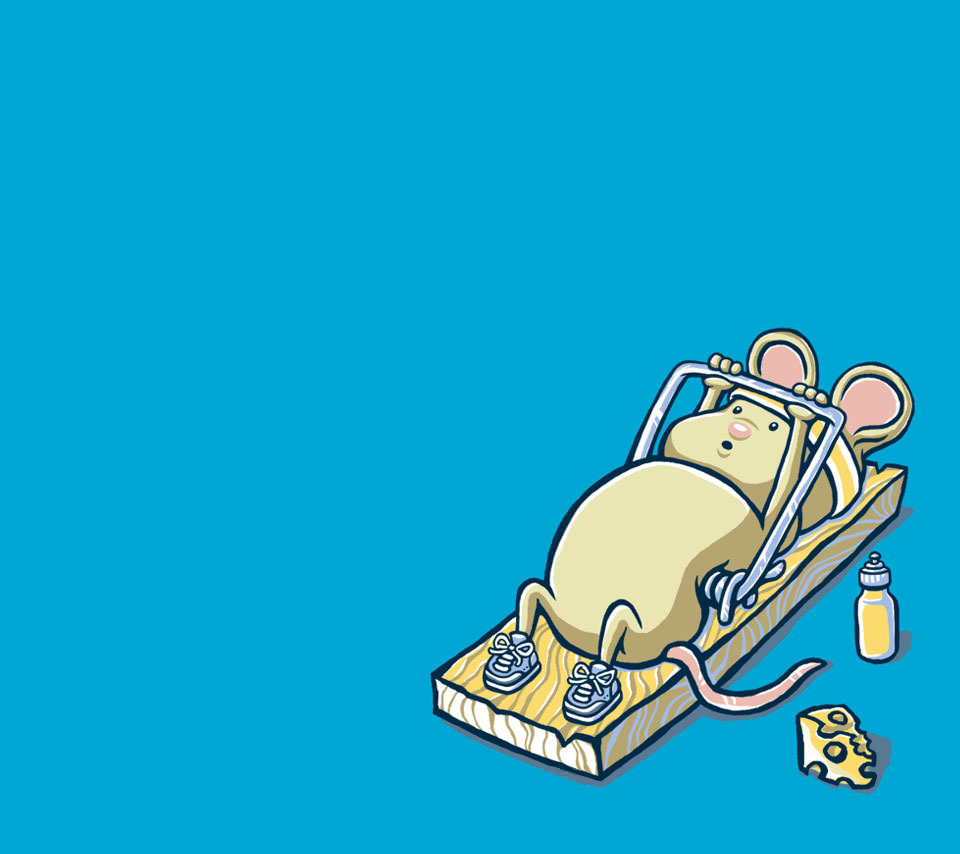 ネズミの筋トレ Androidスマホ壁紙