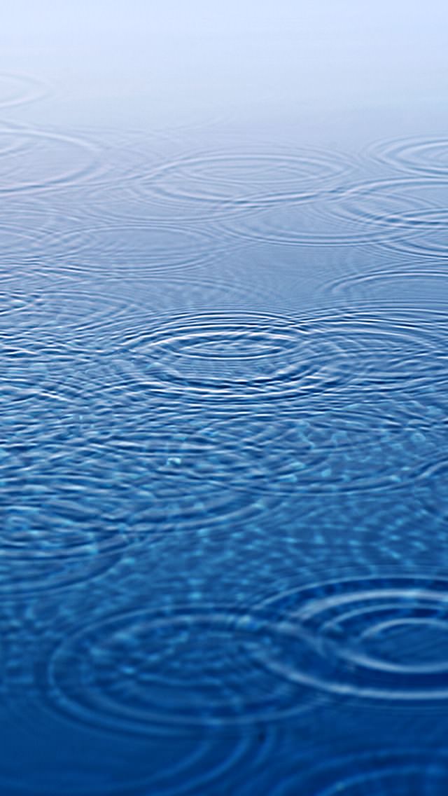 水の波紋 iPhone5 スマホ用壁紙
