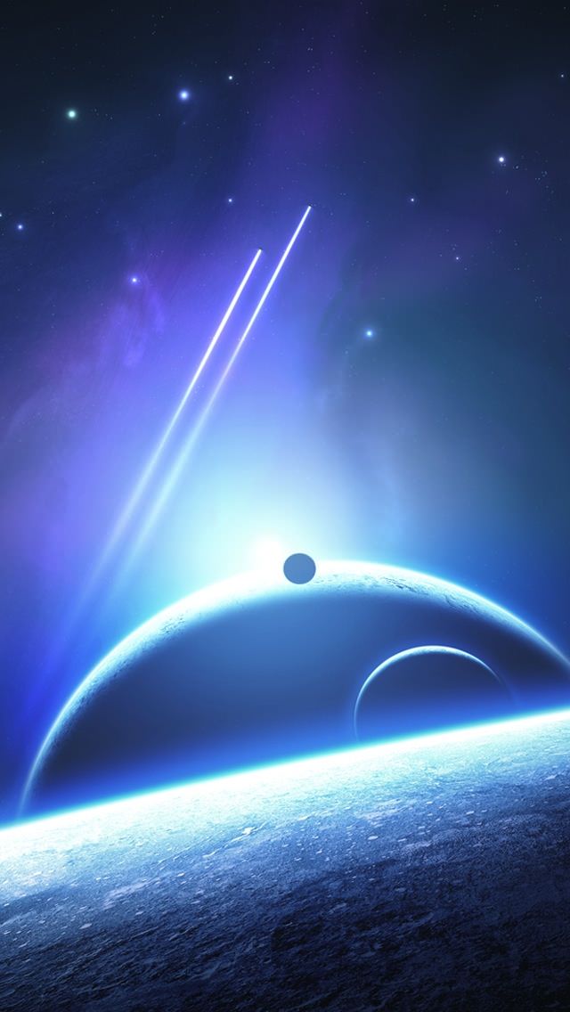 Blue Planet Cosmic iPhone5 スマホ用壁紙
