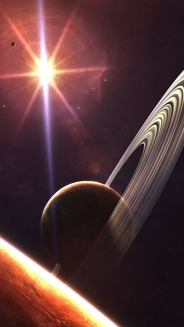Saturn iPhone5 スマホ用壁紙