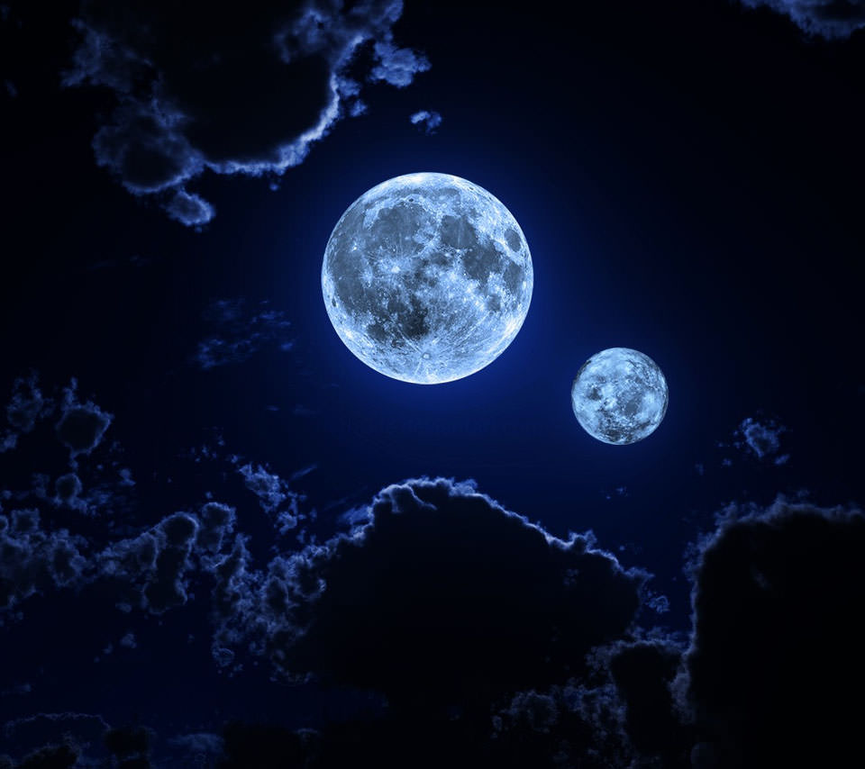 満月の夜 Androidスマホ壁紙