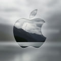 リンゴ型の風景 iPhone5 スマホ用壁紙