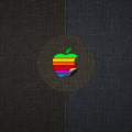 ビンテージ風のアップルロゴ iPhone5 スマホ用壁紙
