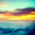 早朝の雲海 iPhone5 スマホ用壁紙