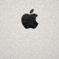 Simple White Pixel iPhone5 スマホ用壁紙