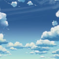 青い空と雲 スマホ壁紙