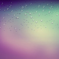 水滴のついた淡いグラデーション Androidスマホ用壁紙