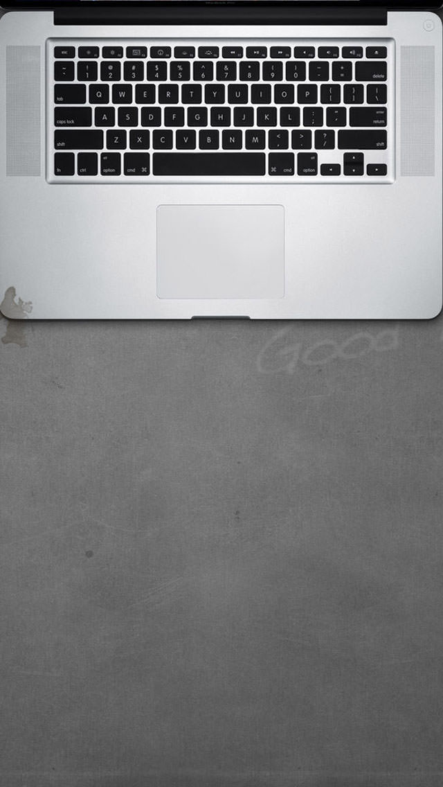 macがあるデスクトップ iPhone5 スマホ用壁紙