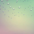 水滴のついた淡いグラデーション iPhone5 スマホ用壁紙