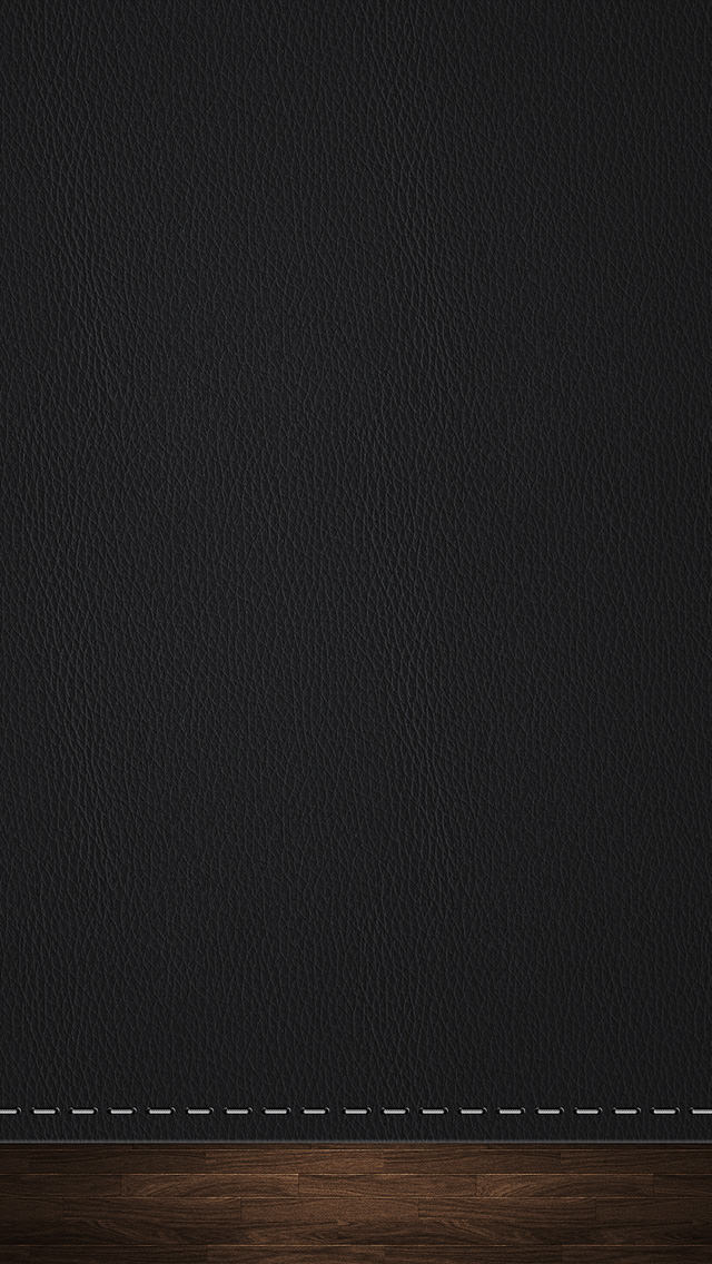 黒のレザー調のiPhone5 スマホ用壁紙