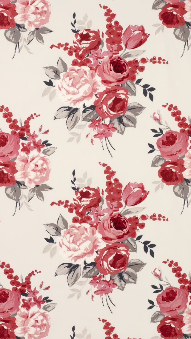 落ち着いたピンクの薔薇 iPhone5 スマホ用壁紙