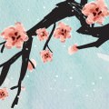 梅の花のイラスト iPhone5 スマホ用壁紙