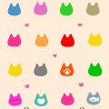 かわいい猫のアイコン iPhone5 スマホ用壁紙